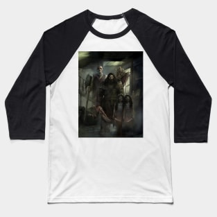 The Shepherd of Wolves - The Family Man, Axe Father, and Red Sisters Baseball T-Shirt